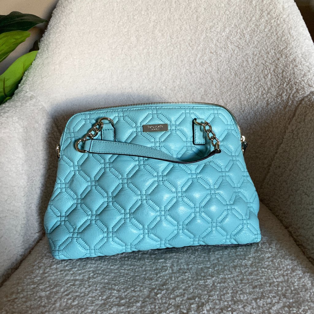 Kate Spade Rachelle Astor Court Blue Hydrangea Crossbody Nwot